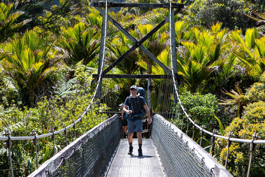 Sam get stoked about natura and swing bridges!