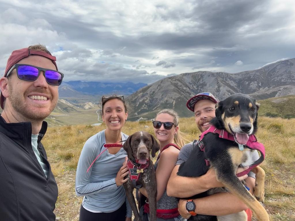 Group selfie at Trig M.