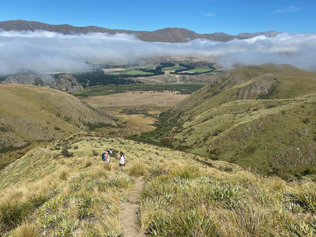 Ruru and Amy on the way up!