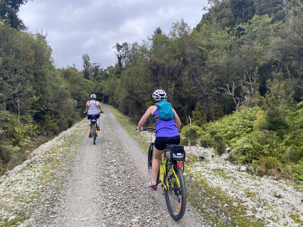 Climbing towards Kawhaka Pass on some a very well-formed track.