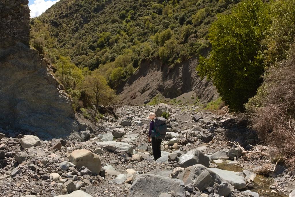 Clambering down Jack Stream, almost at the end!