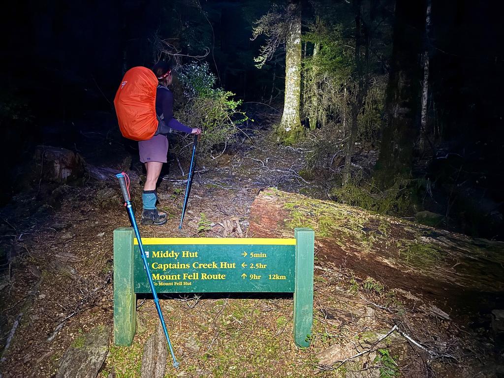 It was an early start to try beat the worst of the weather on the way to Mt Fell Hut.