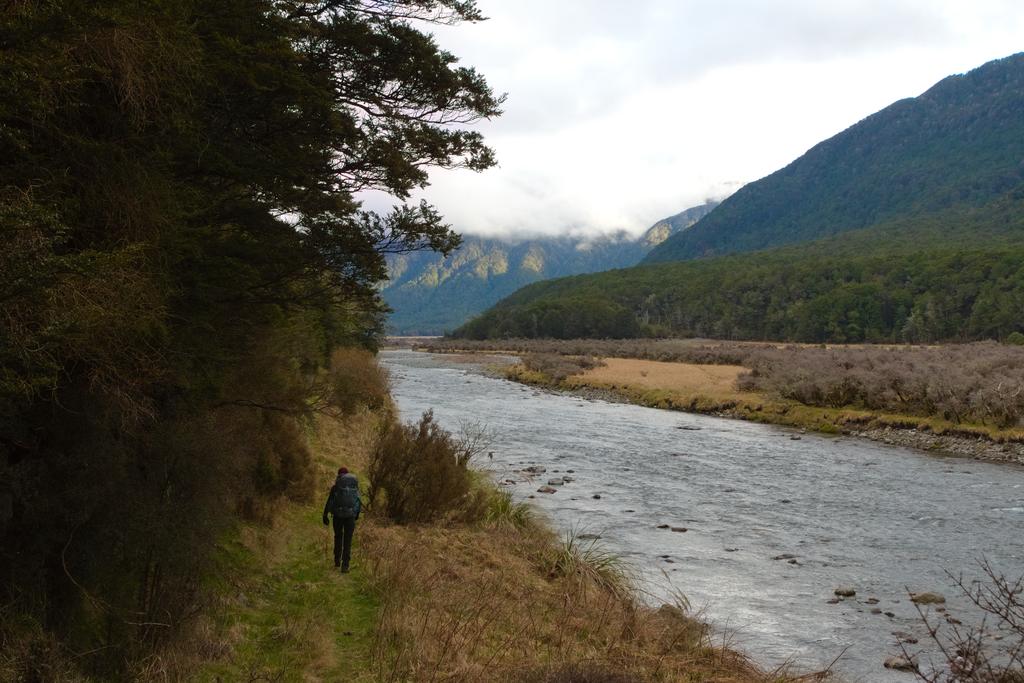 Beautiful vistas up Hope River on our way to Lake Man Biv