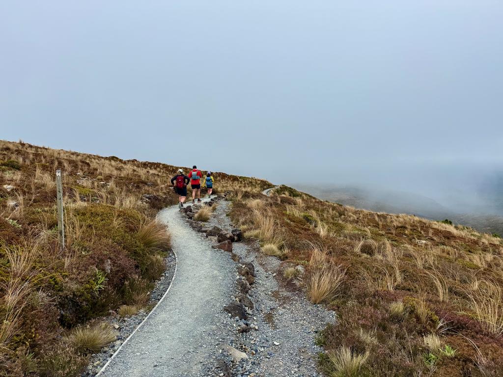 Some of the ridicously nice track on the way down!