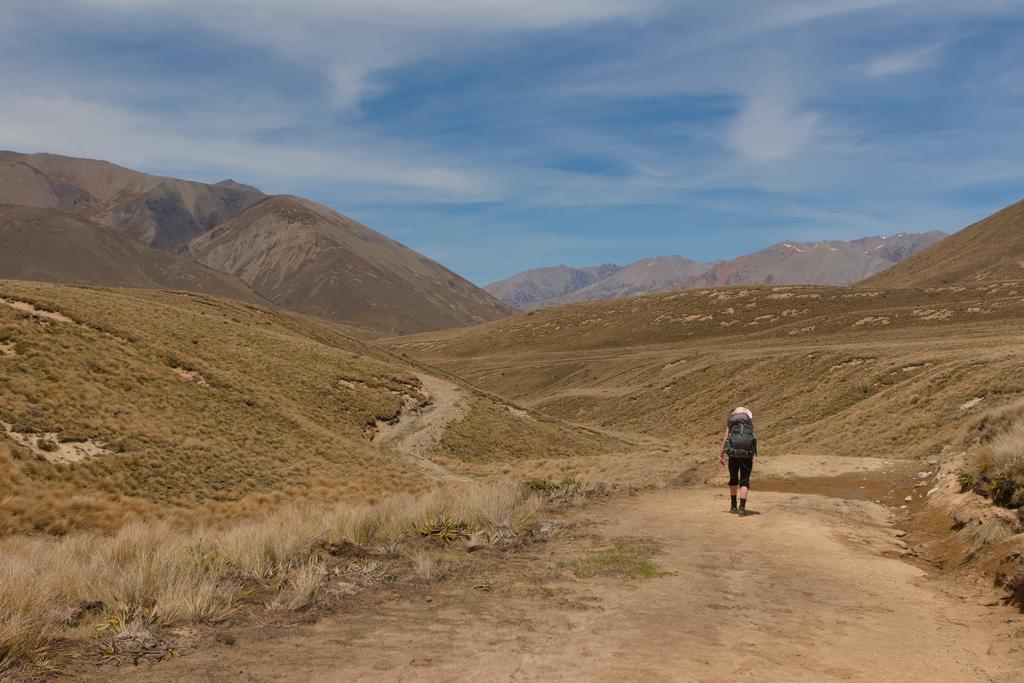 Motoring along Turton's Saddle being assaulted by flies.