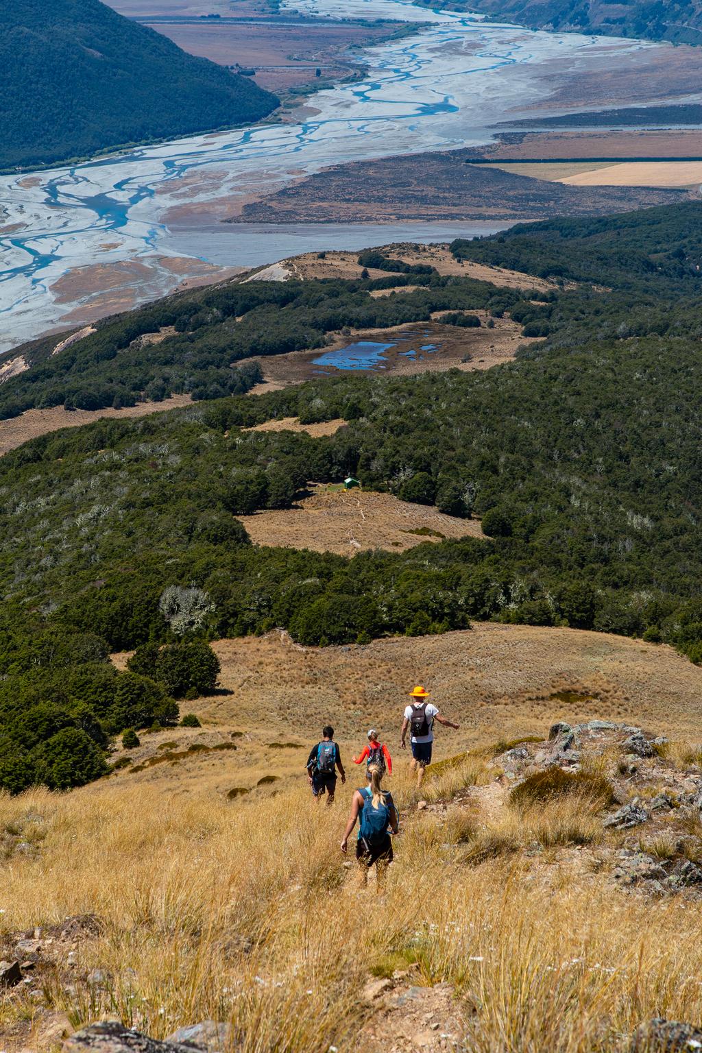 Looking down on the spur.