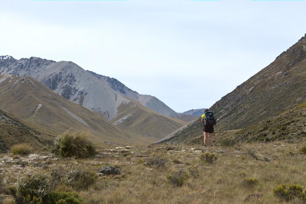 Em looking towards the hut. Where is it?