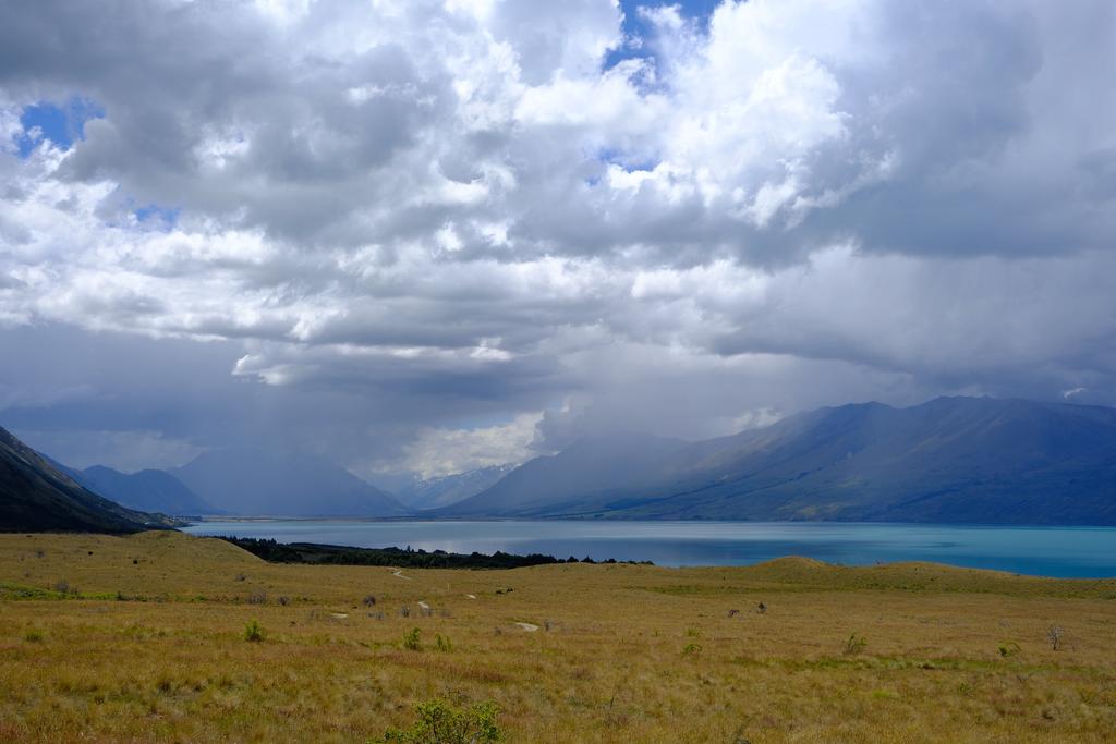 Rain clouds looming around Lake Ōhau.