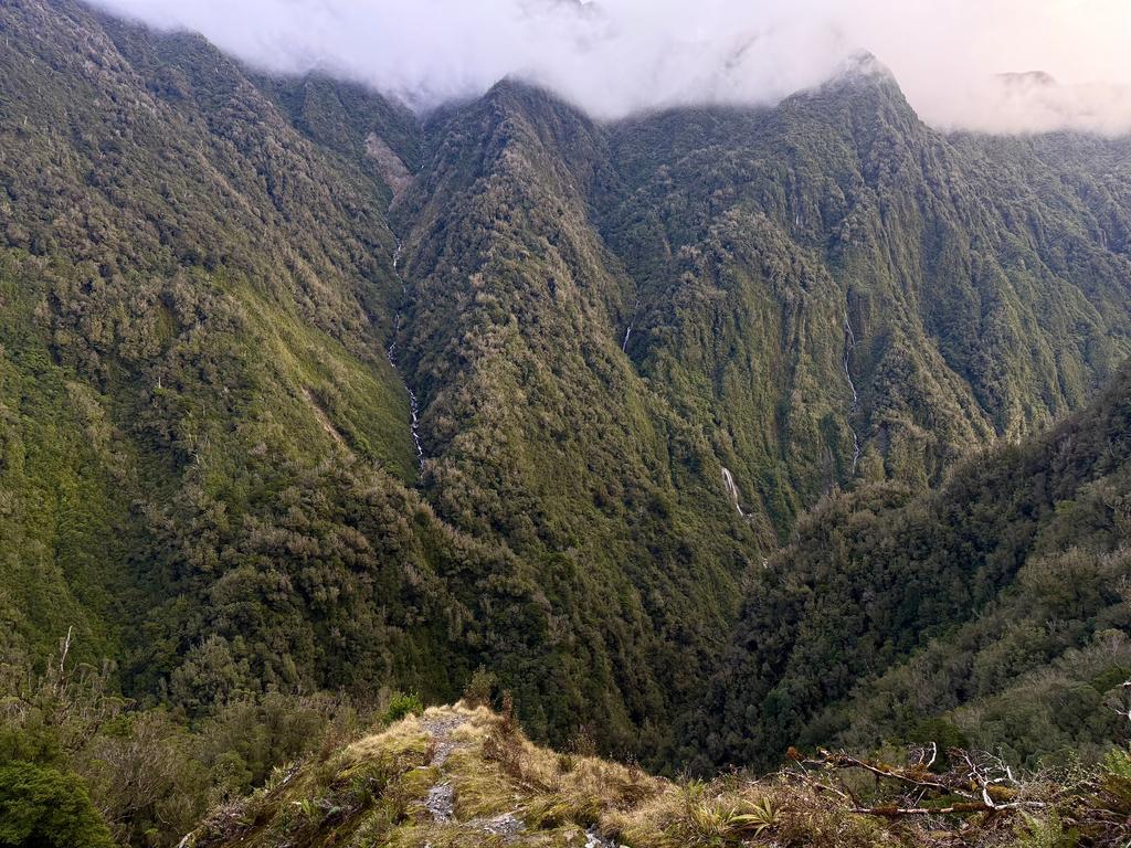 Jen didn't want to go pose on the little point :(