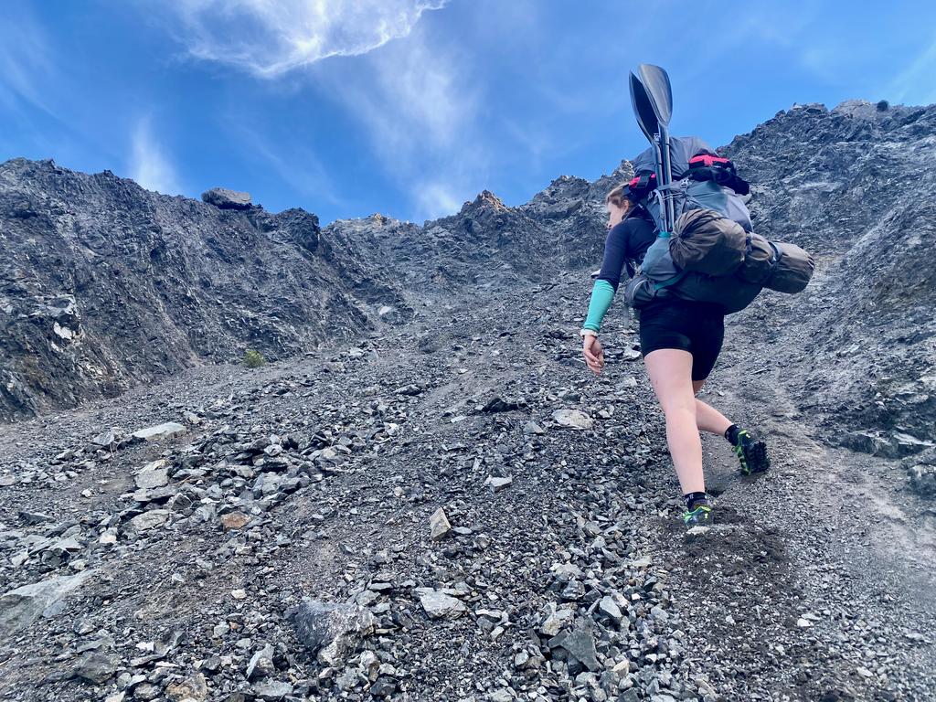 Not far now, although the scree was still terrible.