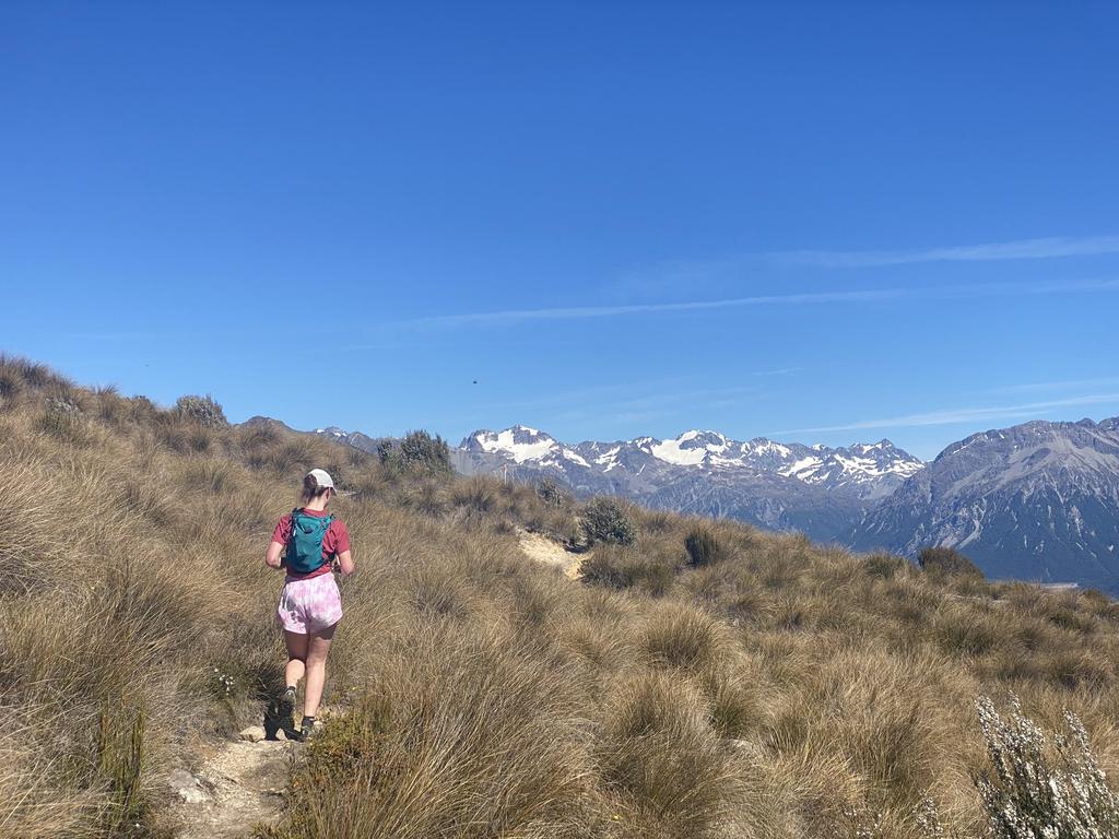 Out in the open on the way to Lagoon Saddle.