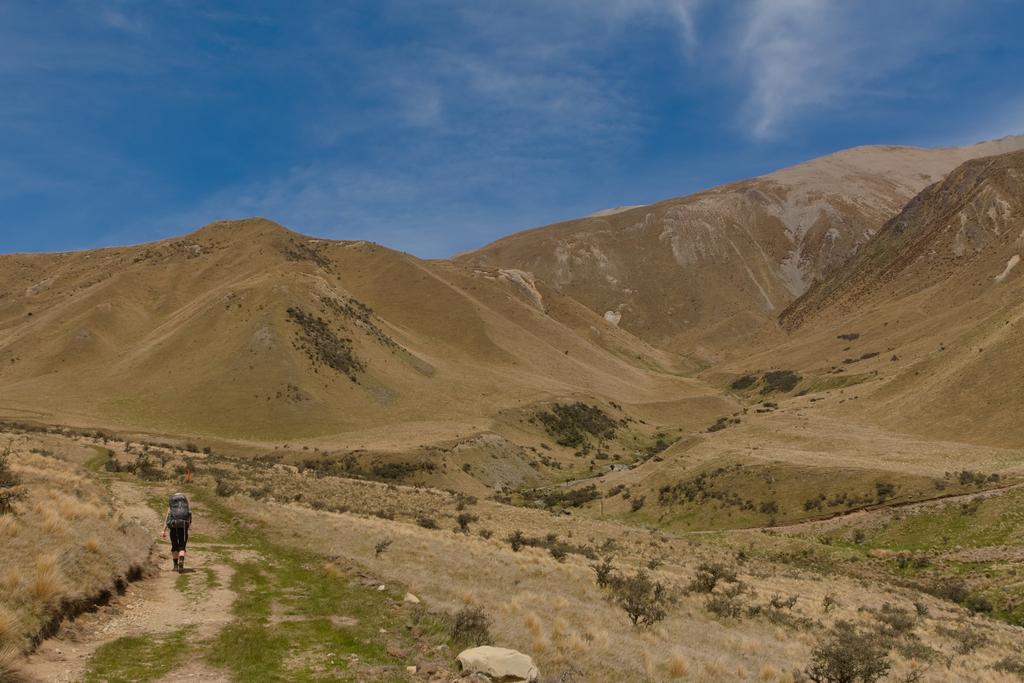 Jen cruising up towards Turton's Saddle.