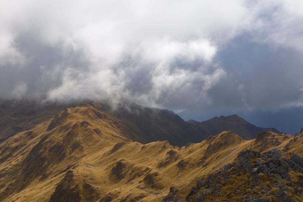 Moody mountains. Looking towards Point 1375 and 1250.