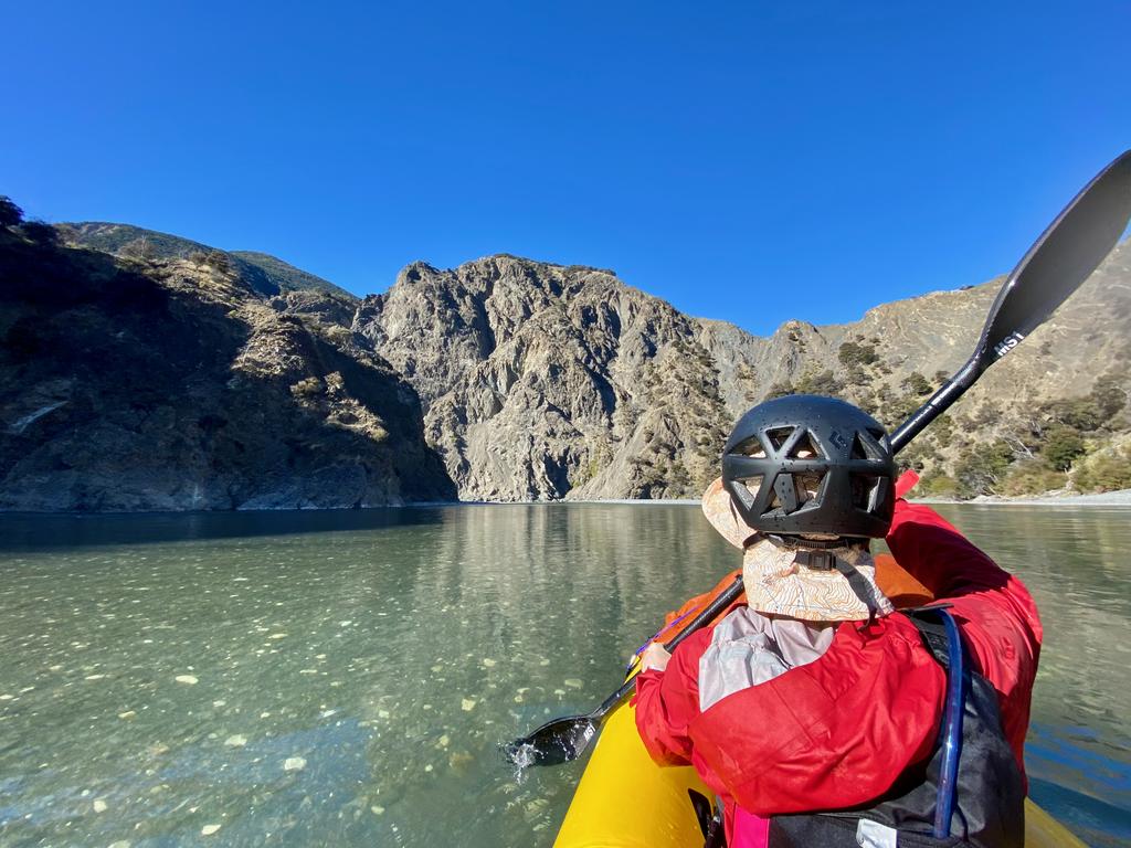 Enjoying some of the more gentle water on the way to Matai Flat.