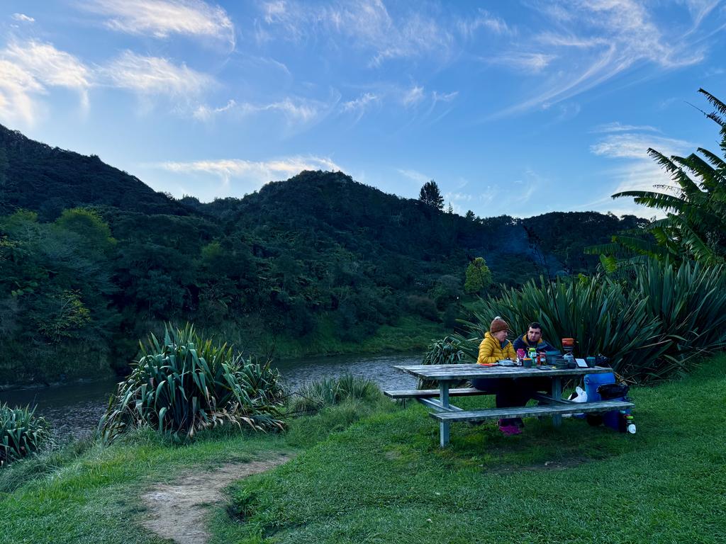 Chilly campsite at Tīeke Marae and Campsite