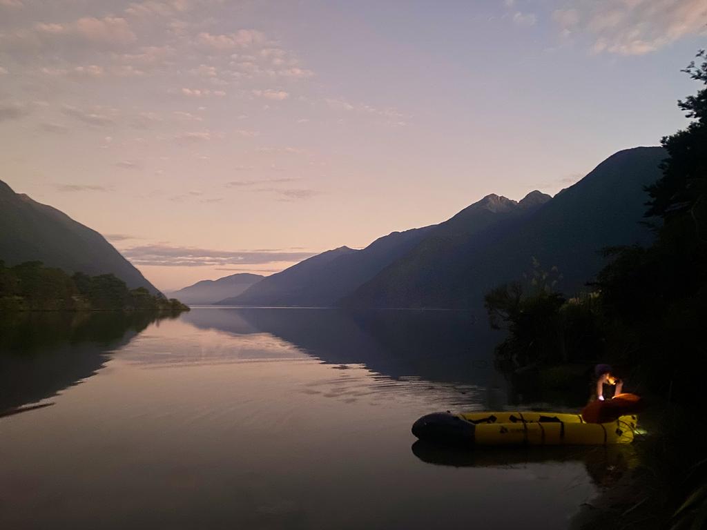 Jen readying the boat as I take photos.