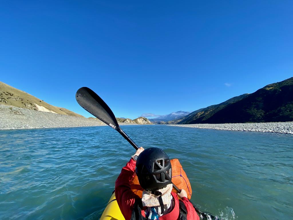 The wide open valley out the bottom of the gorge. Beautiful water with fun braids to paddle.
