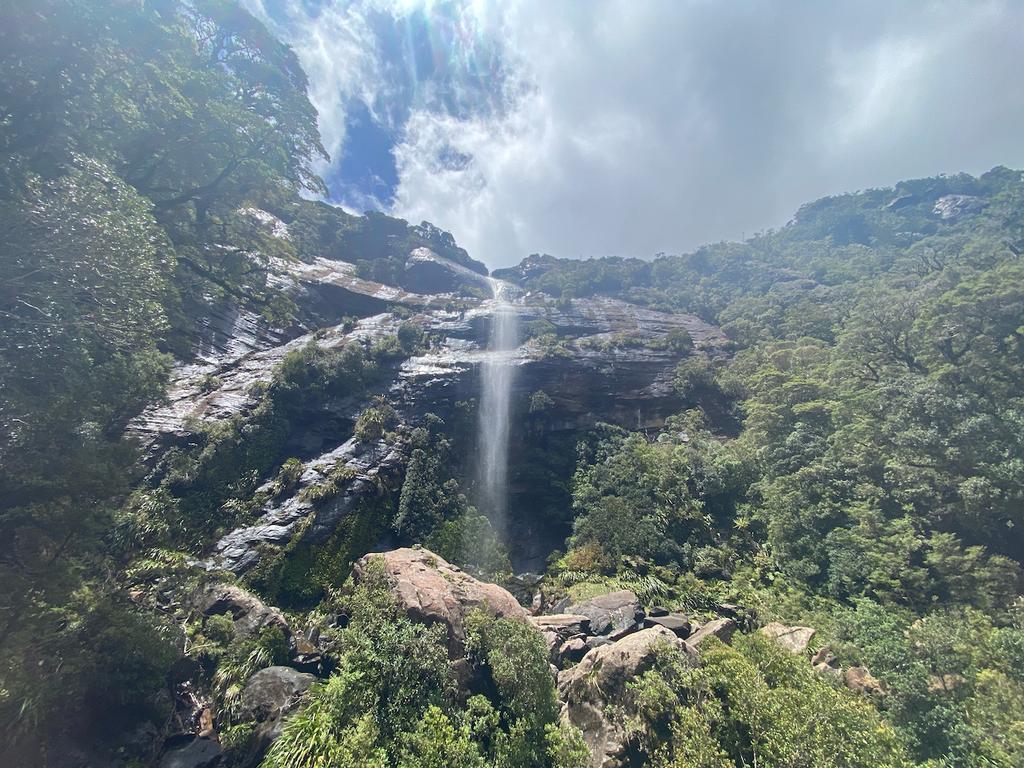 Beautiful waterfall on the climb up from Pororari Hut!