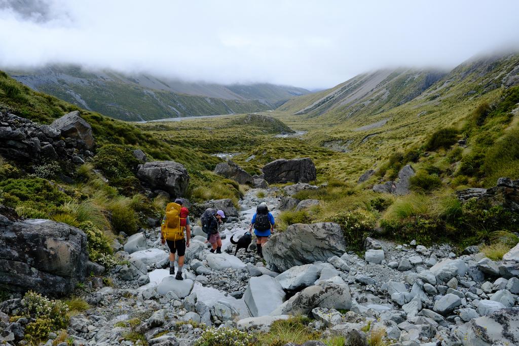 Tim's pack and tent make for great colours in a photo.