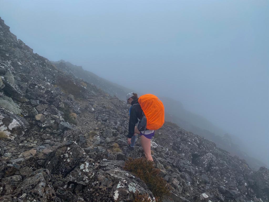 Blocky scree up on the way to Point 1643.