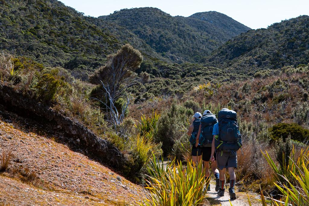 Jen, Amy and Sam representing Osprey with their new and very comfortable packs.