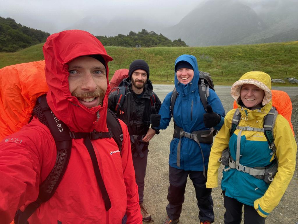 Jen, Louise, Daniel and I ready to go!