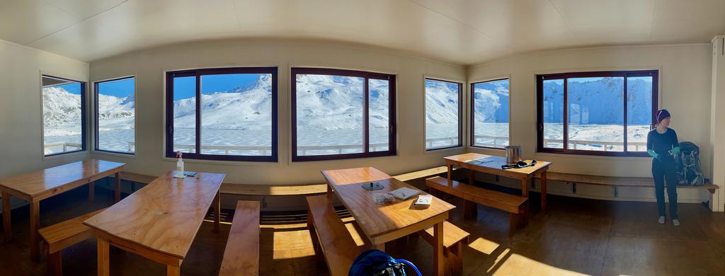The frankly amazing view from Angelus Hut.