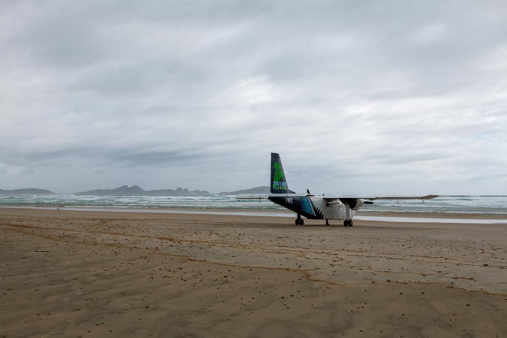 Our trusty wee plane that landed us on Mason Bay in some strong winds!