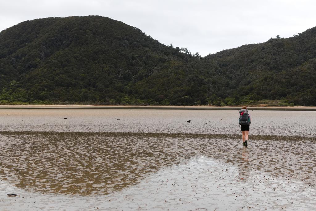 Crosing Awaroa Inlet