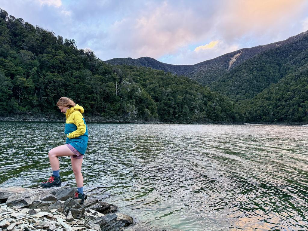 Exploring the lakefront before dinner. It was too late to do a full circuit.
