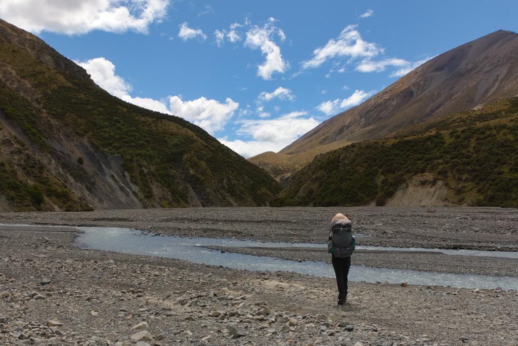 Jen looking up Swift River.