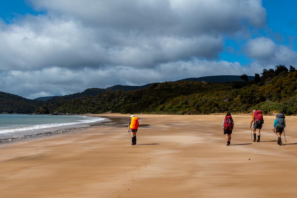 Crossing Murray Beach.