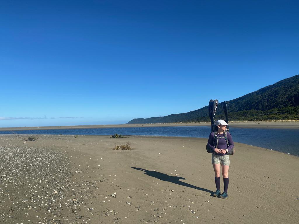 About to cross Awarua River.